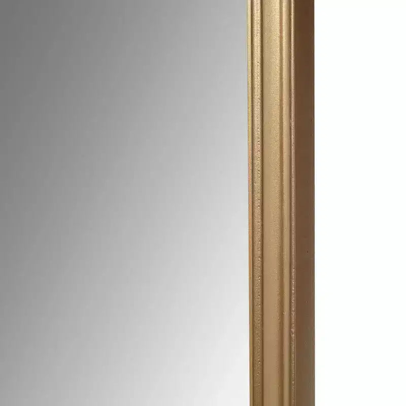 Adelaide Miroir Mural Festonné en Bois Doré - : Style Glamour Luxe, Cadre MDF, Aucun Assemblage Requis