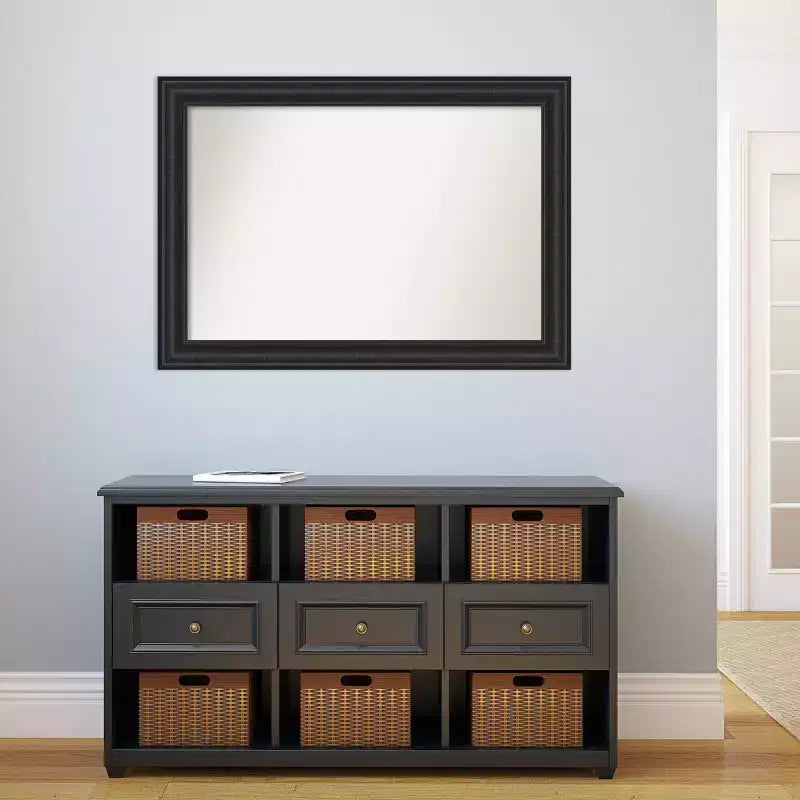 Miroir mural noir naufrage 42" x 30" non biseauté