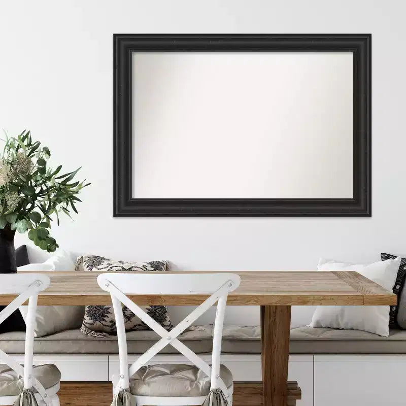Miroir mural noir naufrage 42" x 30" non biseauté