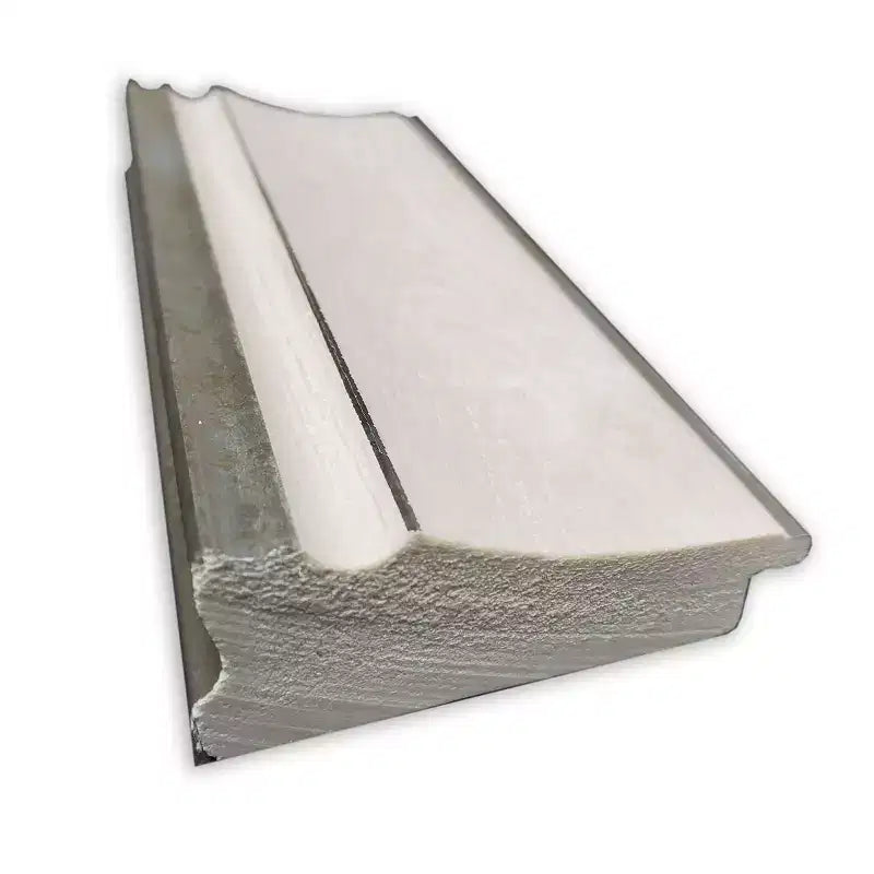 41" x 29" Non-Beveled Trio White Wash Silver Wall Mirror