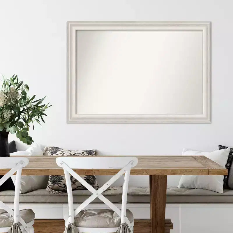 Miroir mural argenté trio délavé non biseauté de 41 po x 29 po