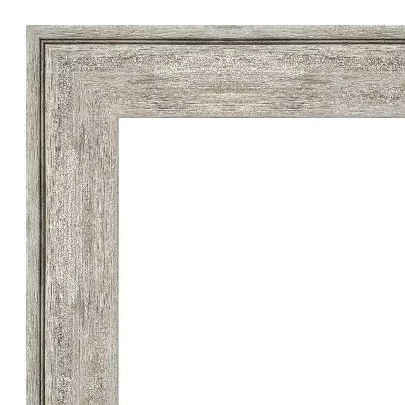 Miroir mural métallisé craquelé non biseauté de 41 po x 29 po - : Rectangulaire moderne, quincaillerie de montage incluse
