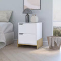 Lovell Stylish Functional 2 Drawer Nightstand for Bedroom Living Room