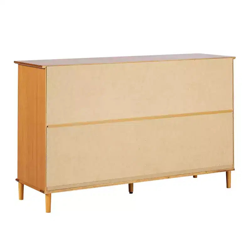 Commode classique horizontale à 6 tiroirs, style moderne du milieu du siècle