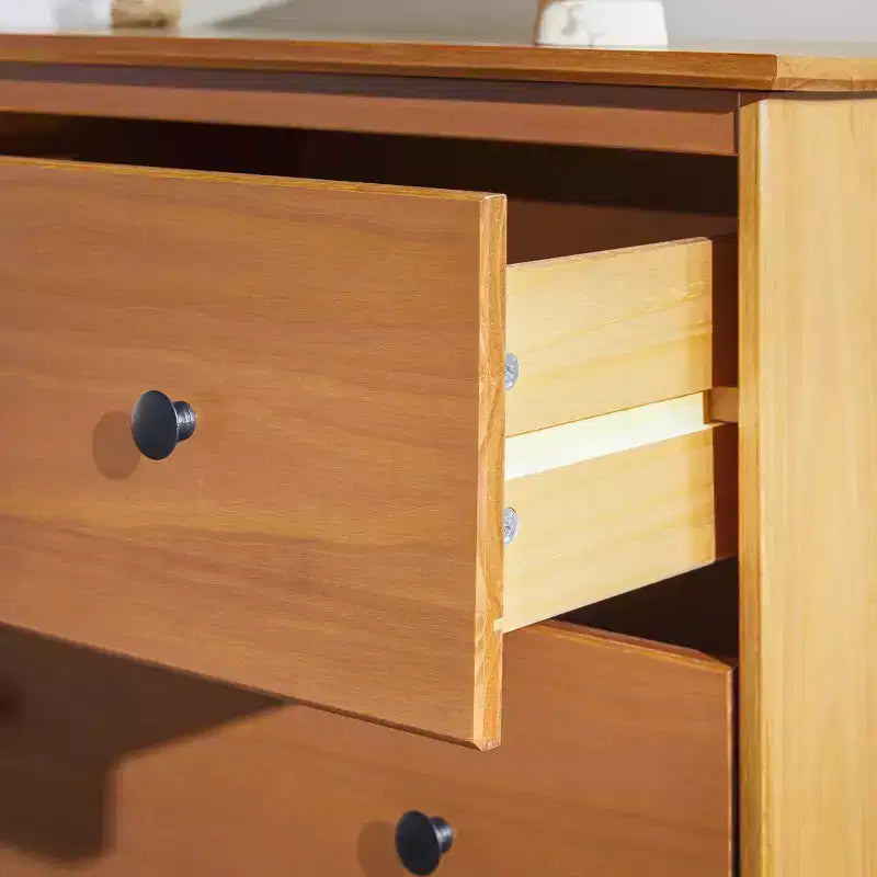Commode classique horizontale à 6 tiroirs, style moderne du milieu du siècle