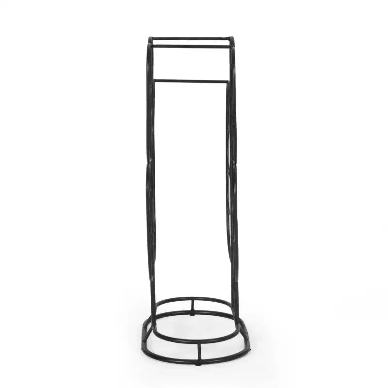 Casier à vin de comptoir moderne, métal noir, 59 x 37,5 x 20,3 cm, autoportant, capacité 12 bouteilles, rangement de bar contemporain