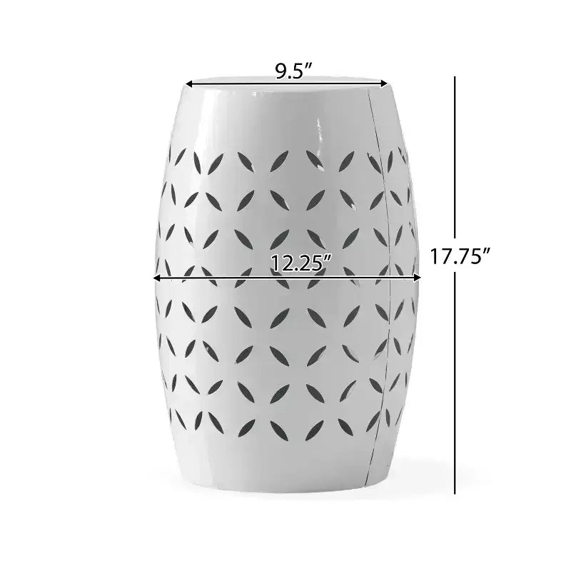 LILAC 12 Accent Side Table, Cylindrical Design End Table for Living Room, Family Room, or Entryway, Industrial
