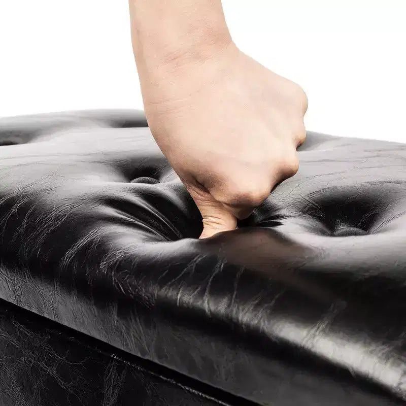 Faux Leather Upholstered Storage Bench