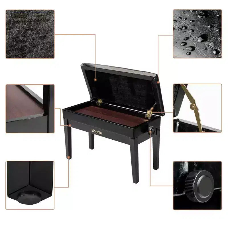 Faux Leather Upholstered Storage Bench