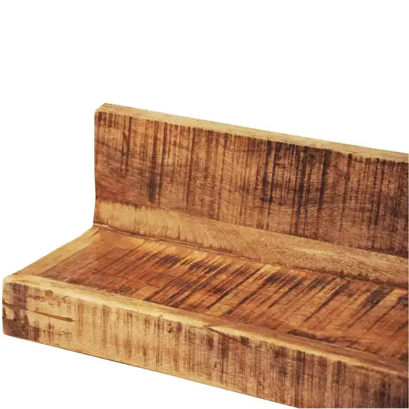 Shelf Natural Mango Wood Solid Mango Wood 43.3 in Wall mounting