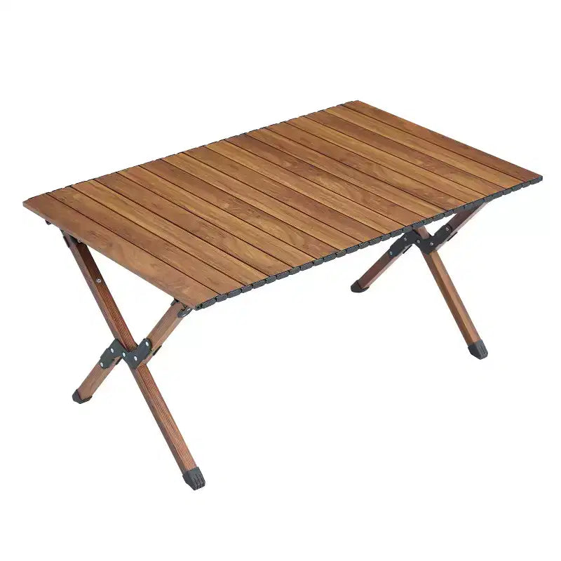 Table de camping pliante portable, table roulante légère en aluminium pour pique-nique en plein air, barbecue et jardin