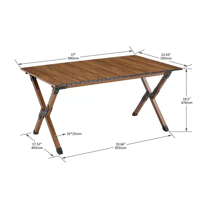Table de camping pliante portable, table roulante légère en aluminium pour pique-nique en plein air, barbecue et jardin