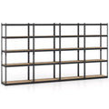 Gymax 4PCS 5-Tier Garage Shelving Unit 2200 LBS Heavy Duty Metal Storage Shelves