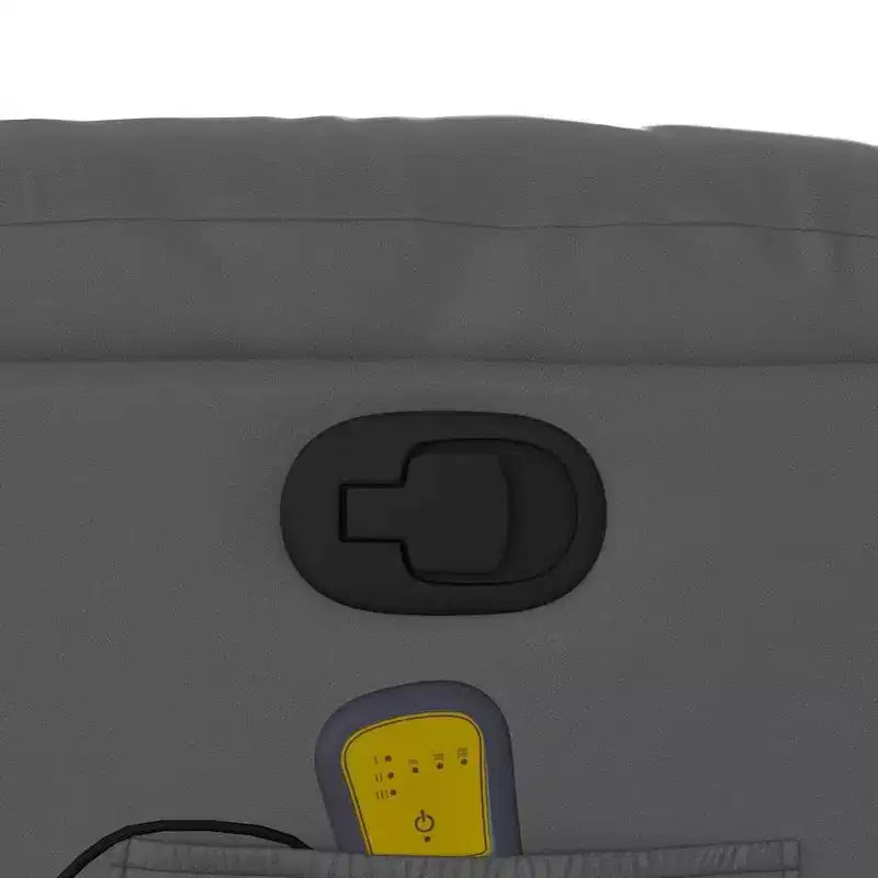 Fauteuil de massage inclinable avec fonction releveur en similicuir crème