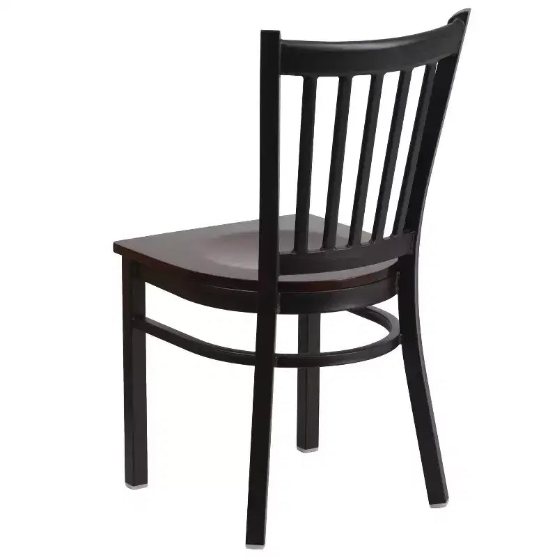 2 Pack Vertical Back Metal Restaurant Chair