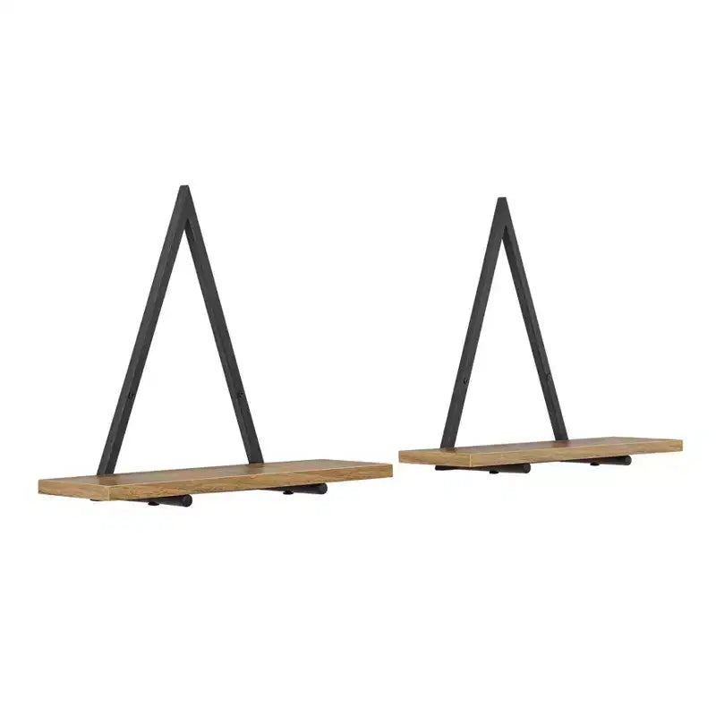 Lot de 2 étagères murales triangulaires réversibles de 15,7 x 13,5