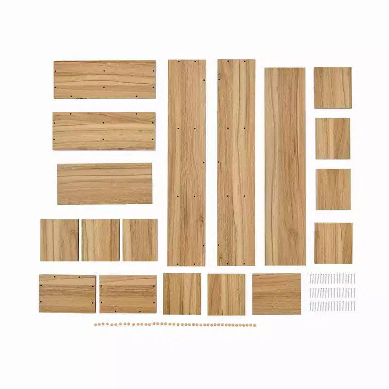 Lot de 3 étagères murales géométriques flottantes Bauhaus