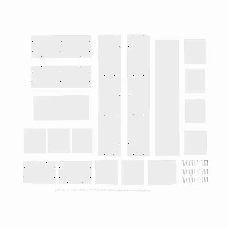 Lot de 3 étagères murales géométriques flottantes Bauhaus