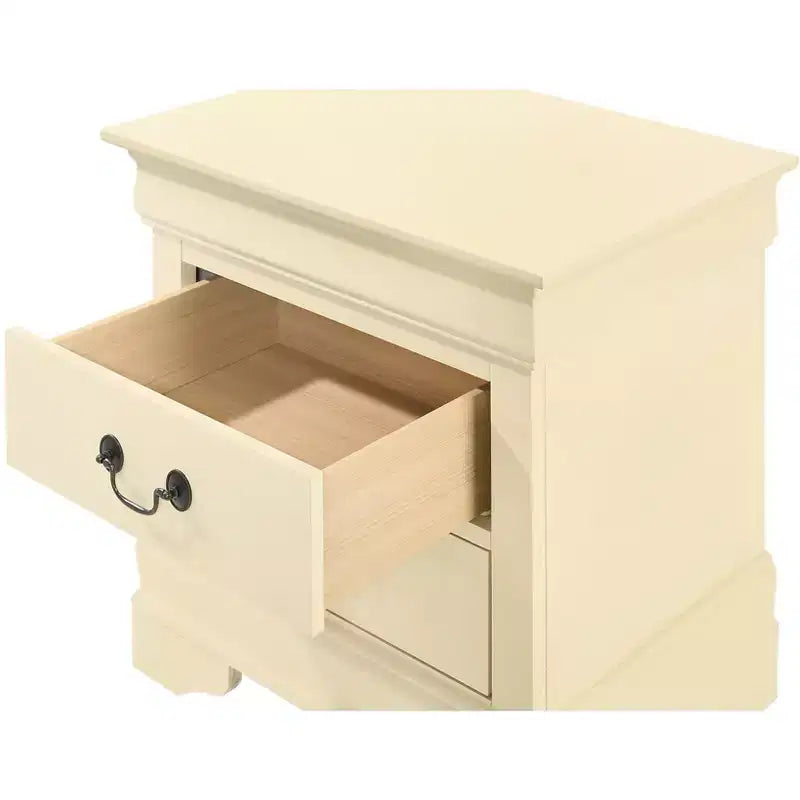 Louis Philippe 2-Drawer Nightstand (24 in. H X 21 in. W X 16 in. D)