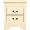 Passion Furniture Louis Philippe 2-Drawer Nightstand (24 in. H X 21 in. W X 16 in. D)