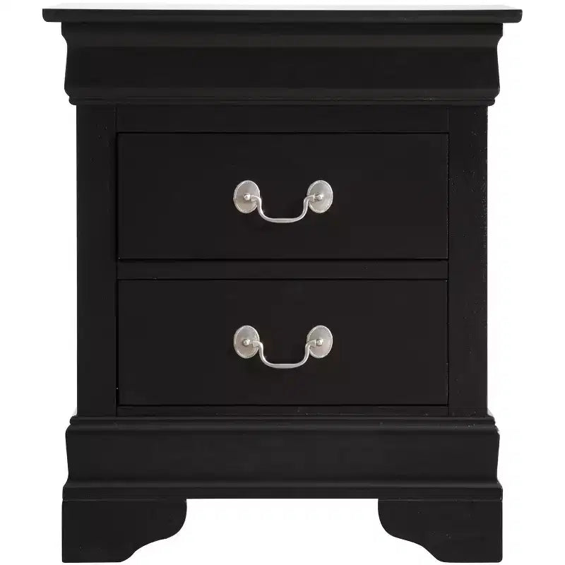 Louis Philippe 2-Drawer Nightstand (24 in. H X 21 in. W X 16 in. D)