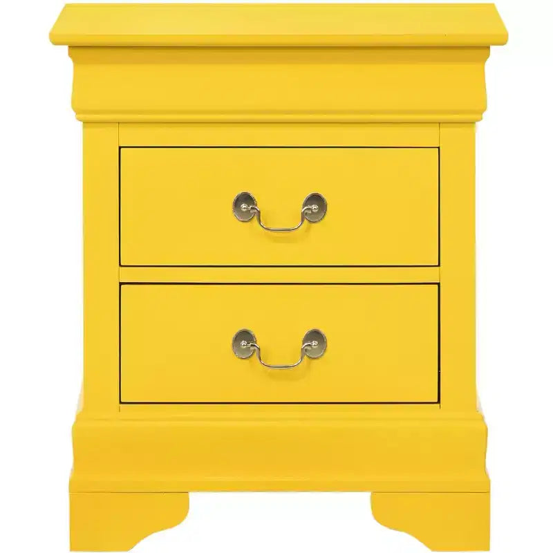 Louis Philippe 2-Drawer Nightstand (24 in. H X 21 in. W X 16 in. D)