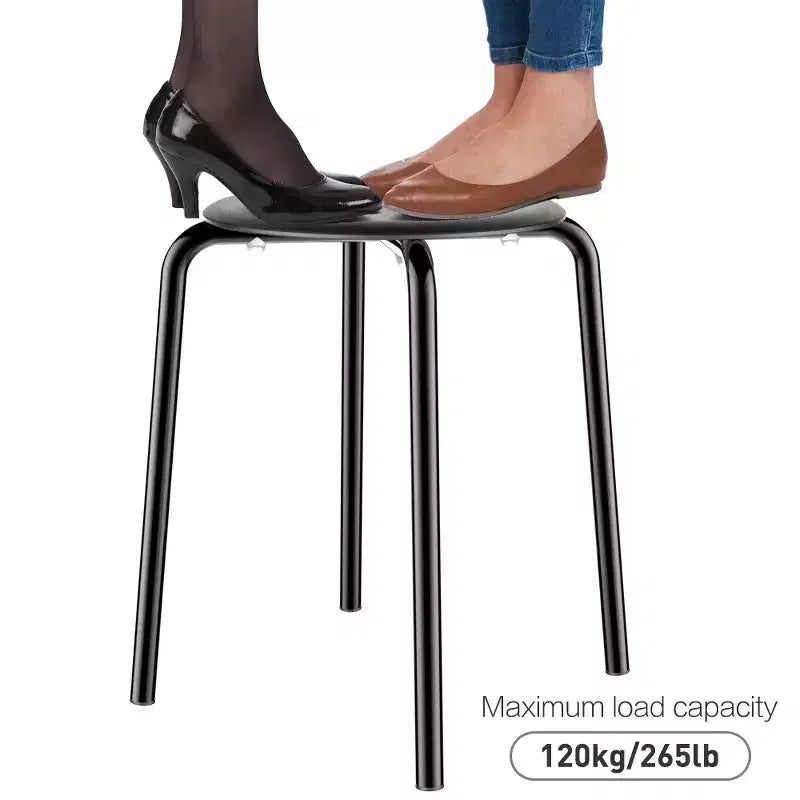 Lot de 5 tabourets empilables sans dossier en plastique pour salle de classe