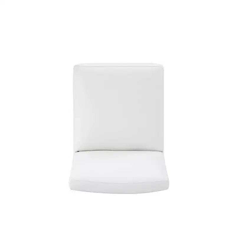 Lot de 2 chaises de salle à manger modernes carrées en similicuir Anna