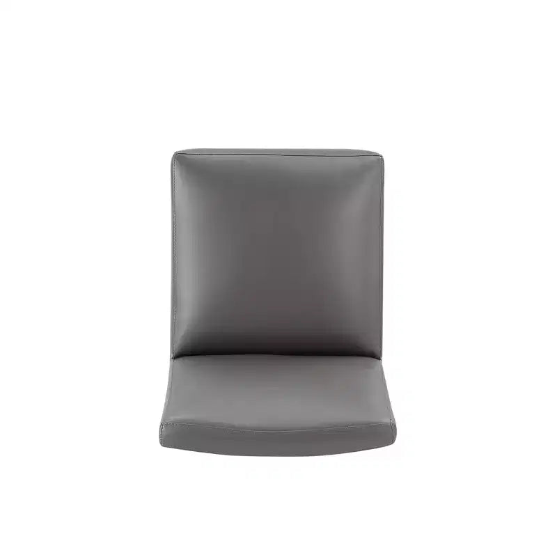 Lot de 2 chaises de salle à manger modernes carrées en similicuir Anna