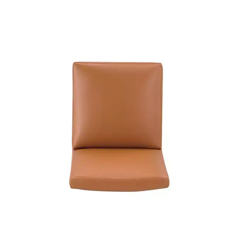 Lot de 2 chaises de salle à manger modernes carrées en similicuir Anna