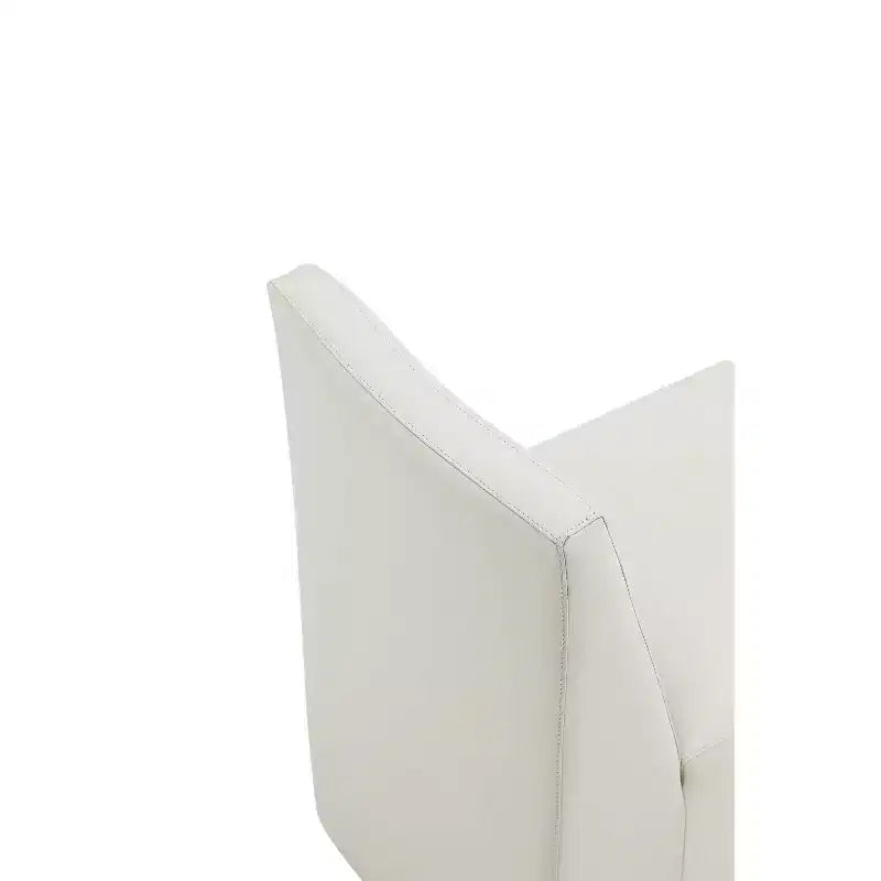 Lot de 2 chaises de salle à manger modernes carrées en similicuir Anna