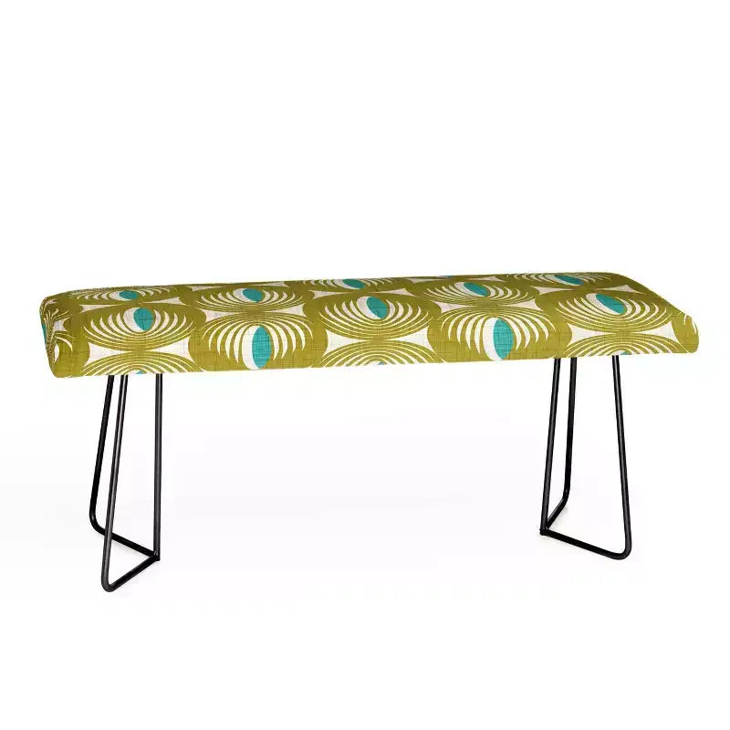 Heather Dutton Oculus Olive Green Bench - Deny Designs